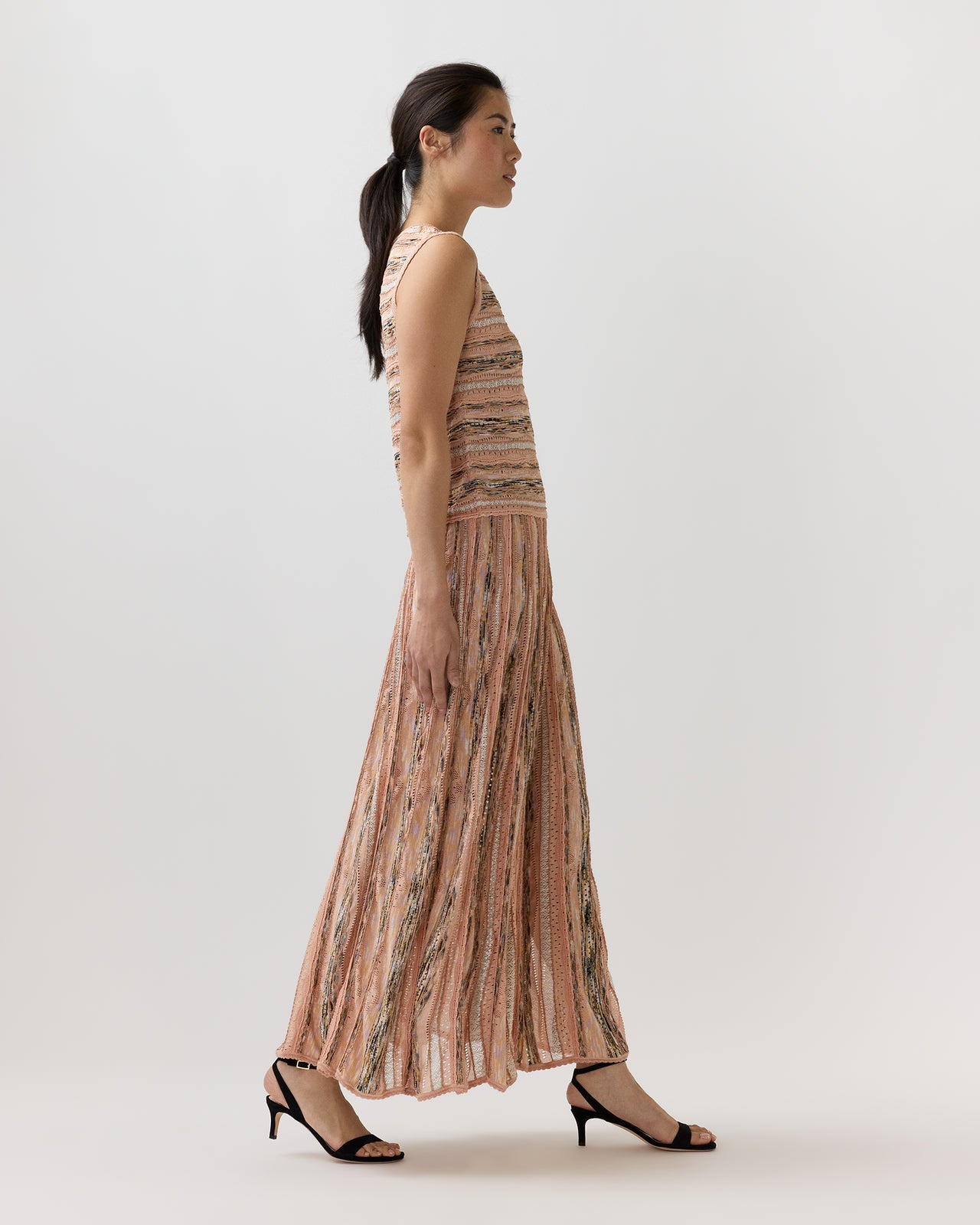 Clio Midi Skirt in Hibiscus