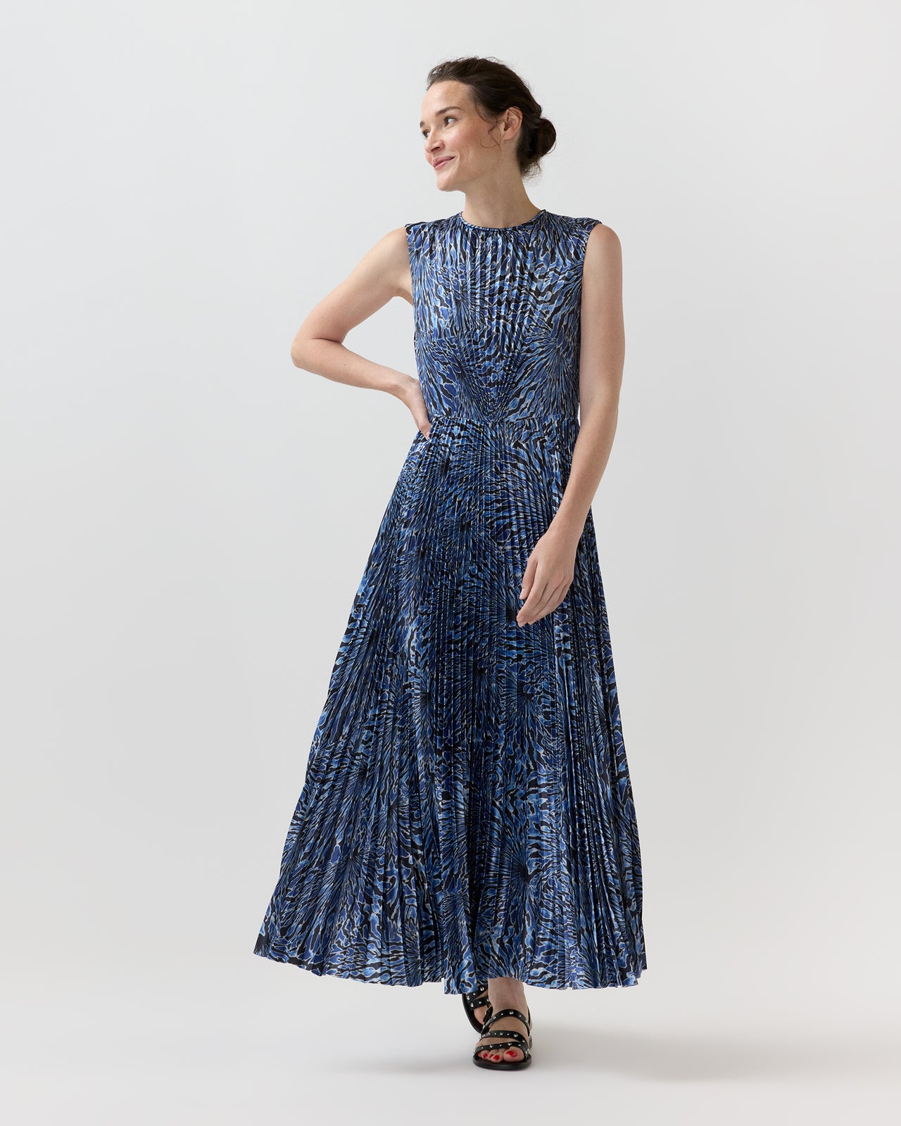Malin Dress in Lapis