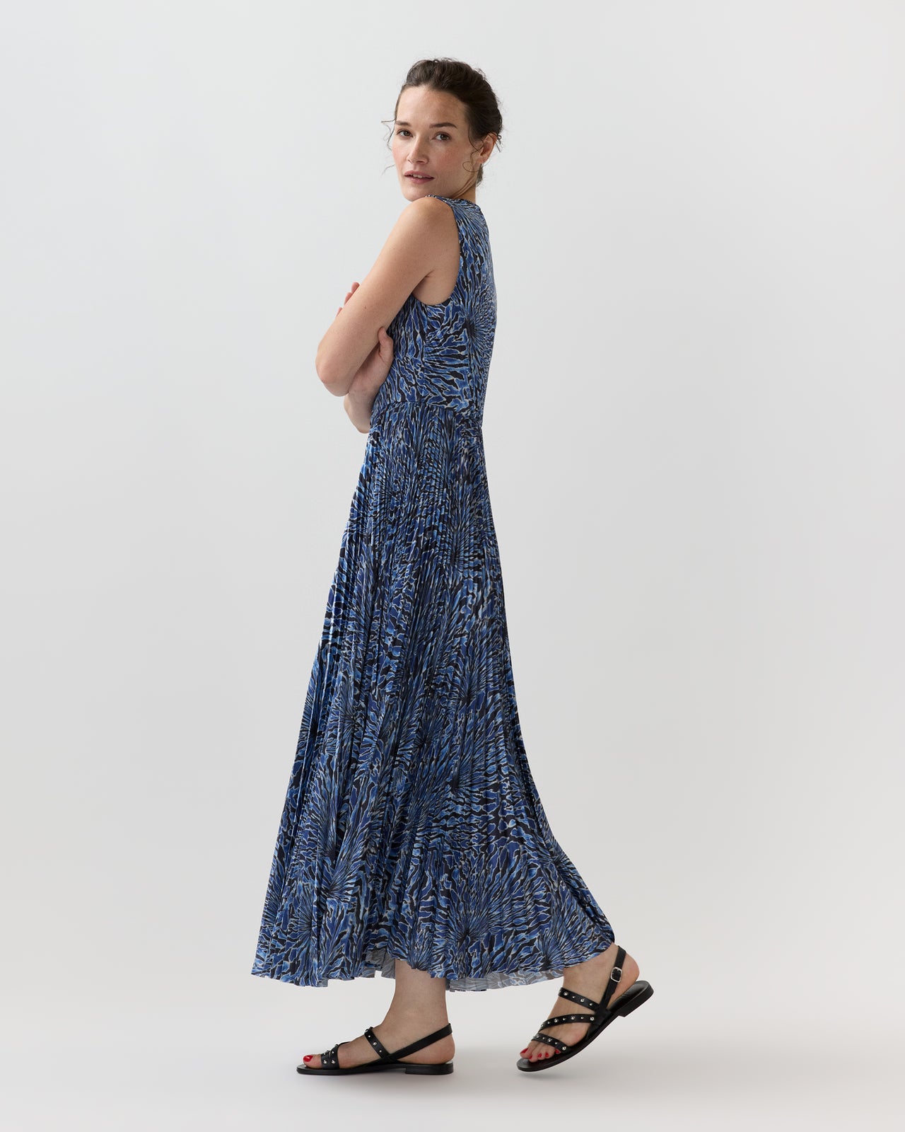 Malin Dress in Lapis