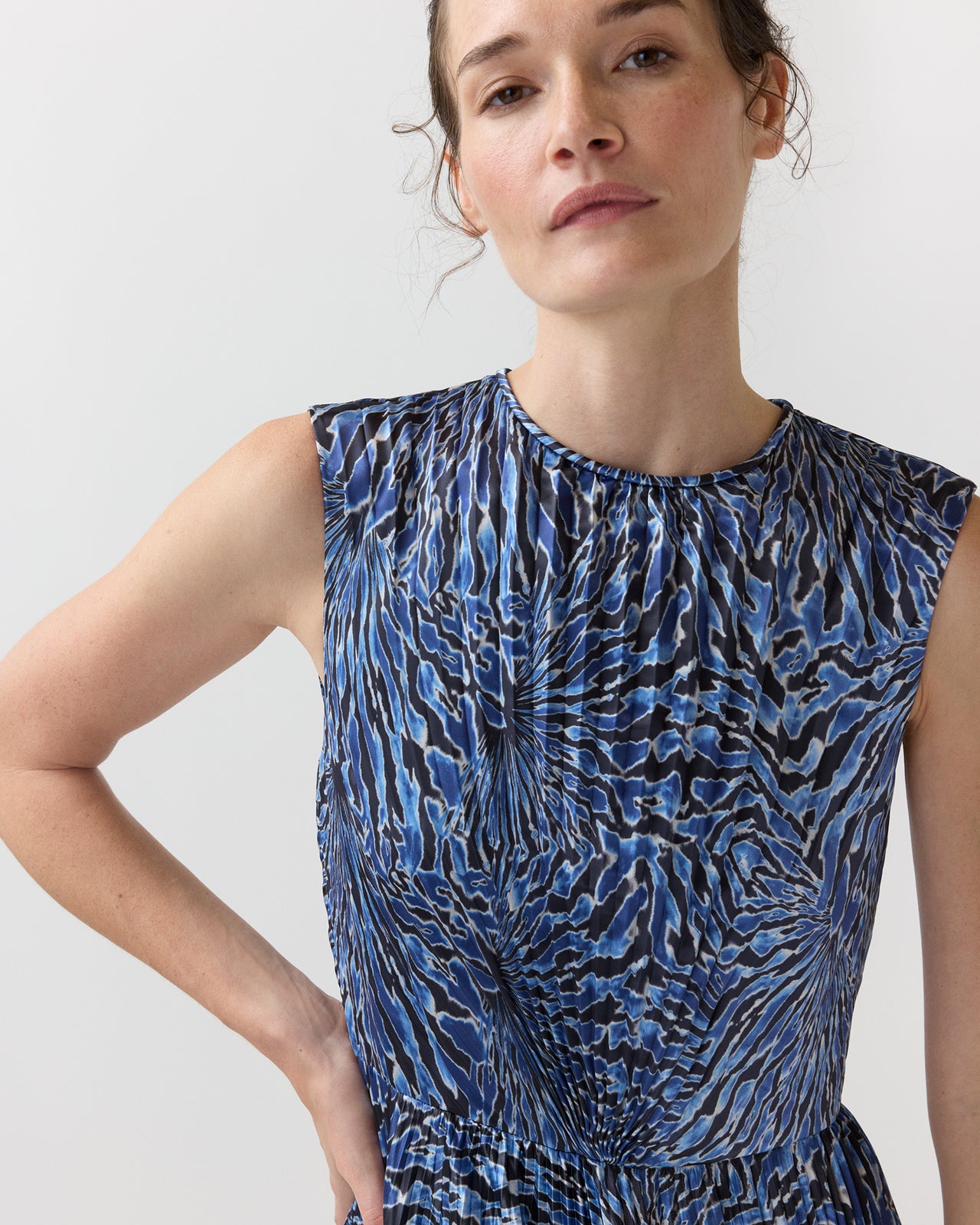 Malin Dress in Lapis