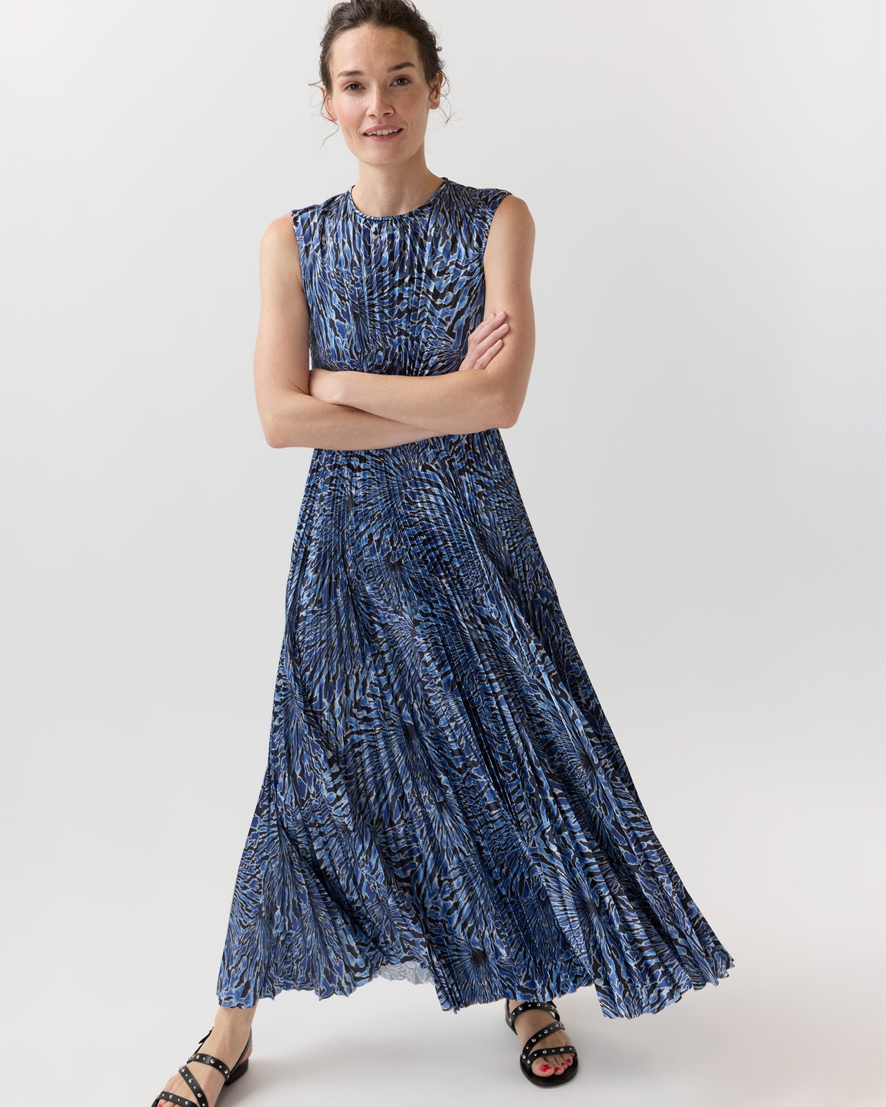 Malin Dress in Lapis