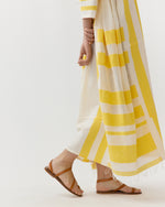 Load image into Gallery viewer, Fana V Neck Caftan in Mezimuri Yellow
