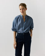 Load image into Gallery viewer, Sunny Blouse in Indigo Cotolino Chambray
