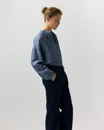 Load image into Gallery viewer, Sunny Blouse in Indigo Cotolino Chambray
