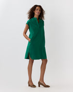 Load image into Gallery viewer, Atelier Shirtdress in Evergreen Nylon Faille
