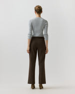 Load image into Gallery viewer, Billie Pant in Bark Crinkle Cotton/Wool
