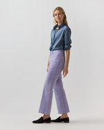Load image into Gallery viewer, Kendall Flare 5-Pocket Jean in Lavender Stretch Moleskin
