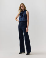 Load image into Gallery viewer, Camille Patch-Pocket Jean in Navy Stretch Corduroy

