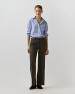 Load image into Gallery viewer, Lane Pant in Bark/Bone Wool/Cashmere Hopsack
