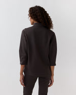 Load image into Gallery viewer, Violetta Tunic in Coffee Bi-Stretch Tricotine
