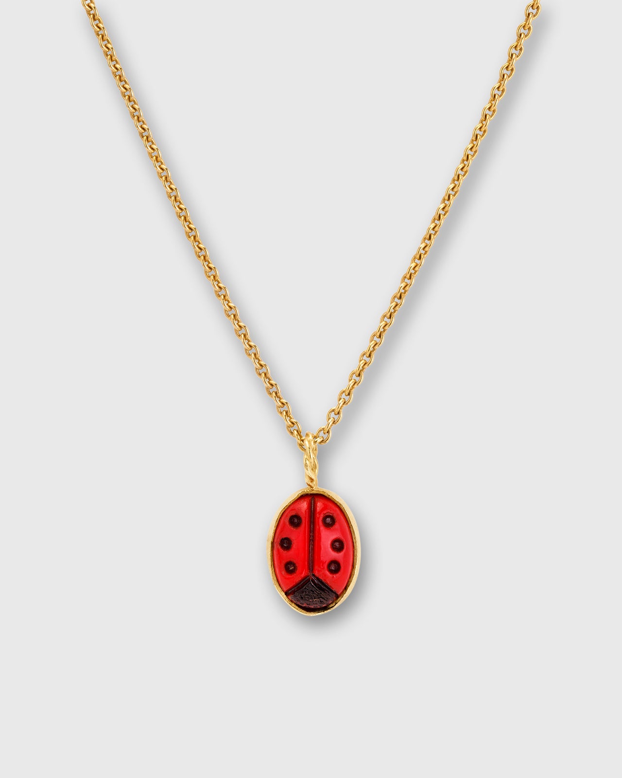 Ladybird Necklace in Red
