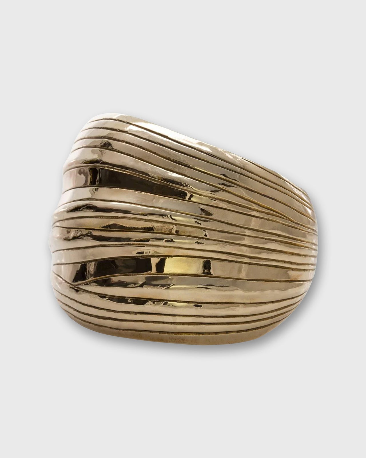 Palm Frond Cuff in Tumbaga