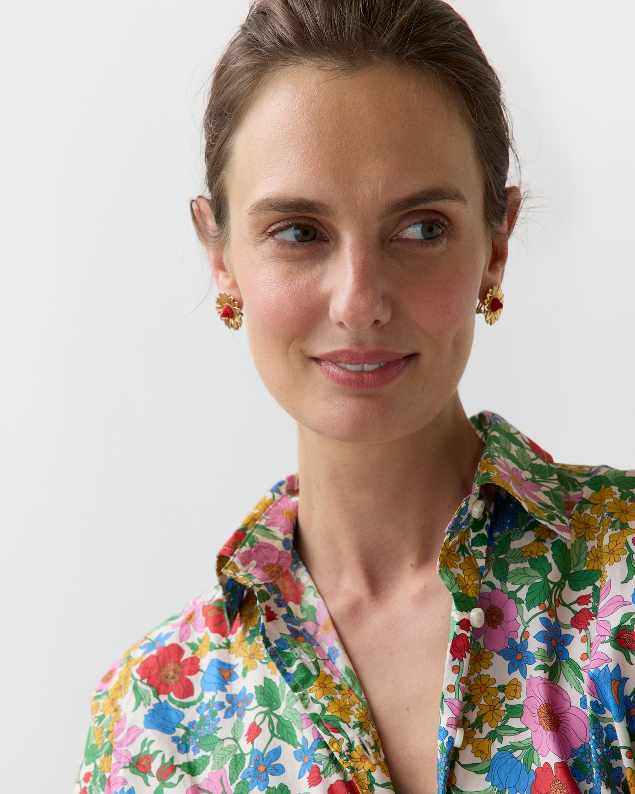 Limoncello Mini Earrings in Ruby