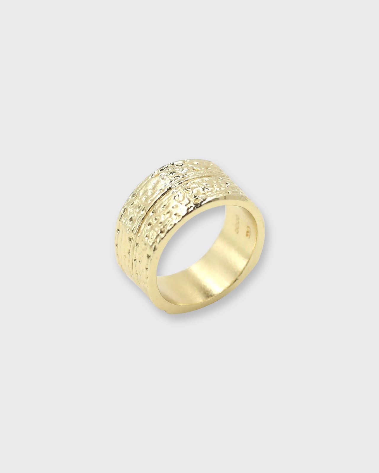 Armadillo Shell Ring in Vermeil