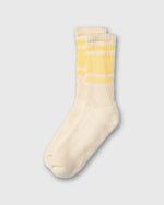 Load image into Gallery viewer, Retro Mono Stripe Socks in Butter
