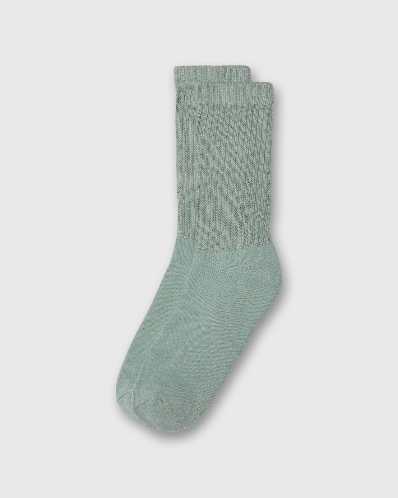 Solid Crew Socks in Sage