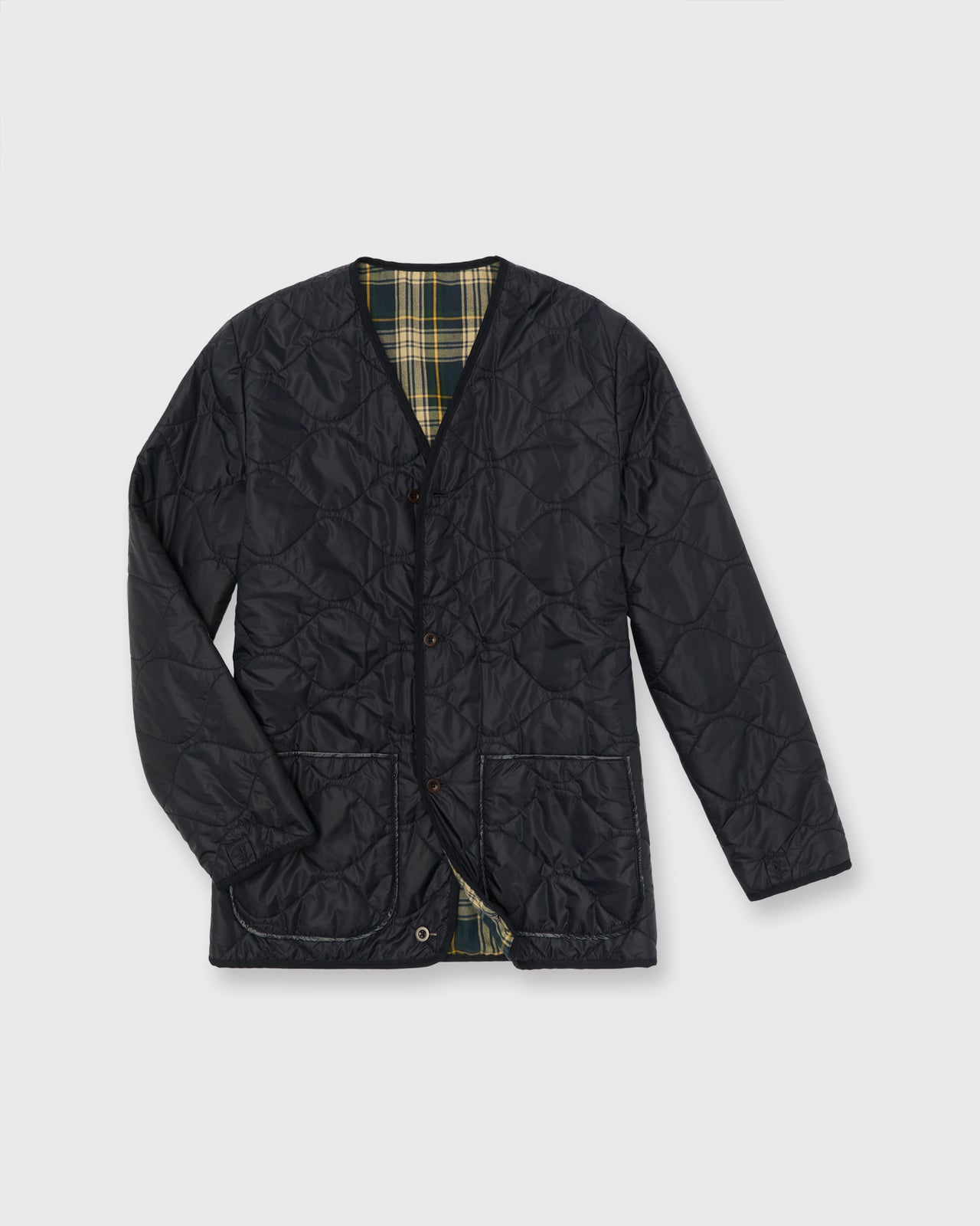 Cashpad Field Jacket in Navy Dry Waxed Poplin
