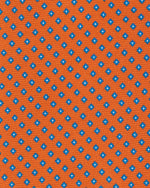 Load image into Gallery viewer, Silk Print Tie in Orange/Riviera Square
