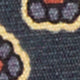 Silk Print Tie in Pacific/Purple/Berry Foulard