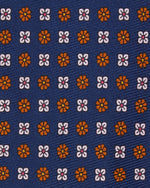Load image into Gallery viewer, Silk Print Tie in Navy/Nantucket/Soft Pink Flower
