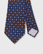 Load image into Gallery viewer, Silk Print Tie in Navy/Nantucket/Soft Pink Flower
