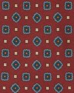 Load image into Gallery viewer, Silk Print Tie in Brick/Slate/Steel Medallion
