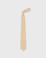 Load image into Gallery viewer, Silk Print Tie in Buttercream/Sky/Tan Flower
