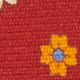 Silk Print Tie in Tomato/Sky/Buttercream Flower