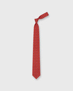 Load image into Gallery viewer, Silk Print Tie in Tomato/Sky/Buttercream Flower
