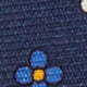 Silk Print Tie in Navy/Royal/Buttercream Flower