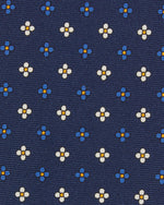 Load image into Gallery viewer, Silk Print Tie in Navy/Royal/Buttercream Flower
