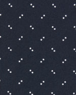 Load image into Gallery viewer, Silk Woven Tie in Navy/Chalk Abstract Dot
