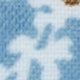 Hand-Rolled Cotolino Pocket Square in Sky/Chalk/Brown Floral