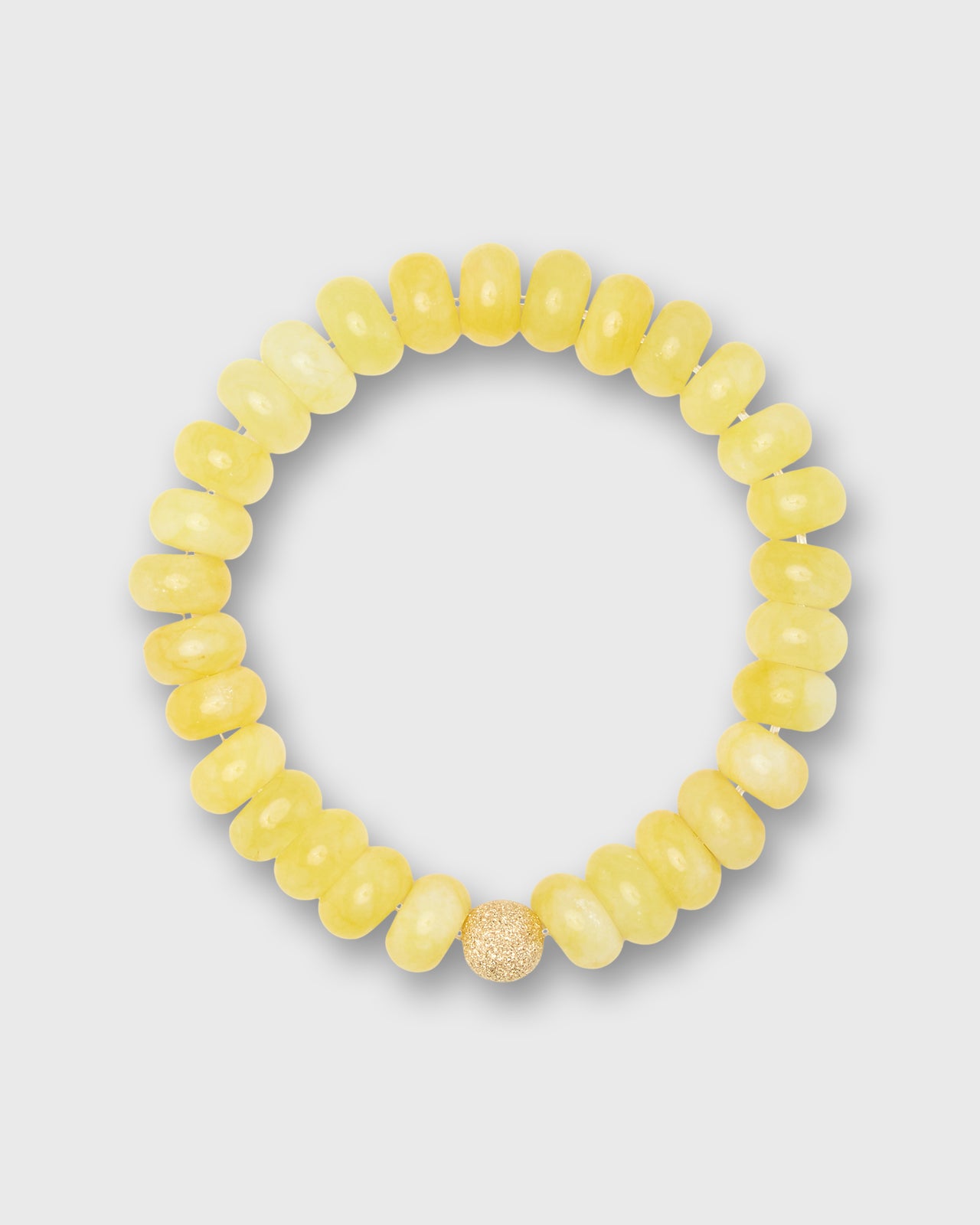 Semi Precious Beaded Bracelet in Poussin Monochrome