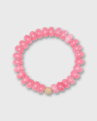 Semi Precious Beaded Bracelet in Lipstick Monochrome