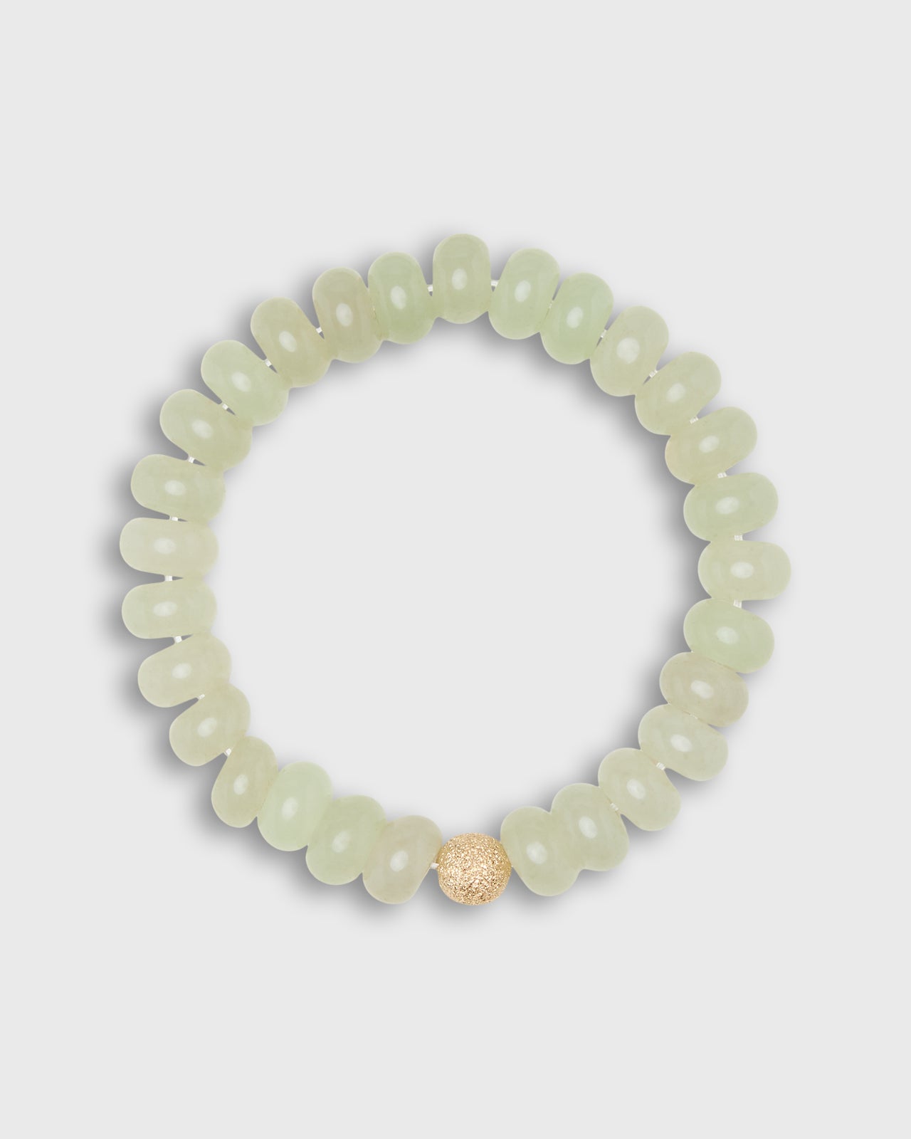 Semi Precious Beaded Bracelet in Aventurine Monochrome