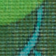 Hand-Rolled Cotton Pocket Square in Green/Purple Elephant