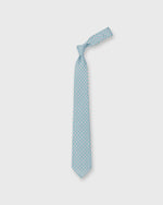 Load image into Gallery viewer, Silk/Linen Print Tie in Seafoam/Pink Medallion
