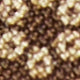 Silk Print Tie in Brown/Maize Medallion