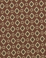 Load image into Gallery viewer, Silk Print Tie in Brown/Maize Medallion
