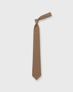 Load image into Gallery viewer, Silk Print Tie in Brown/Maize Medallion
