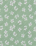 Load image into Gallery viewer, Silk/Linen Print Tie in Clover/Chalk Flower
