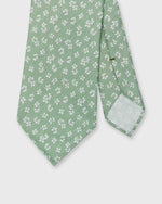 Load image into Gallery viewer, Silk/Linen Print Tie in Clover/Chalk Flower
