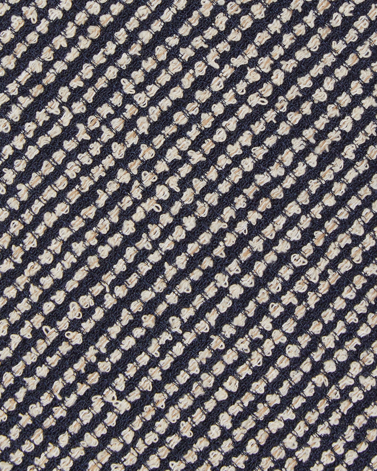 Silk Jacquard Tie in Midnight/Bone