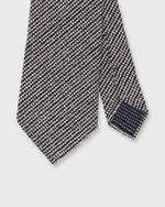 Load image into Gallery viewer, Silk Jacquard Tie in Midnight/Bone
