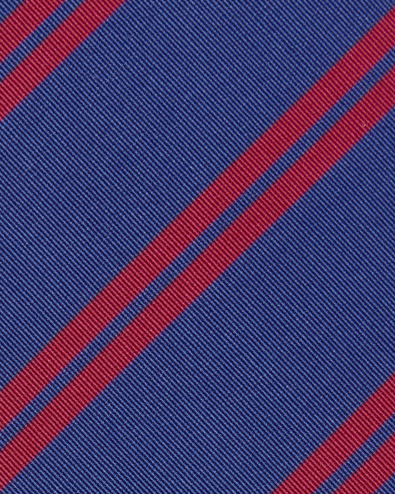 Irish Poplin Tie in Ocean/Red Stripe