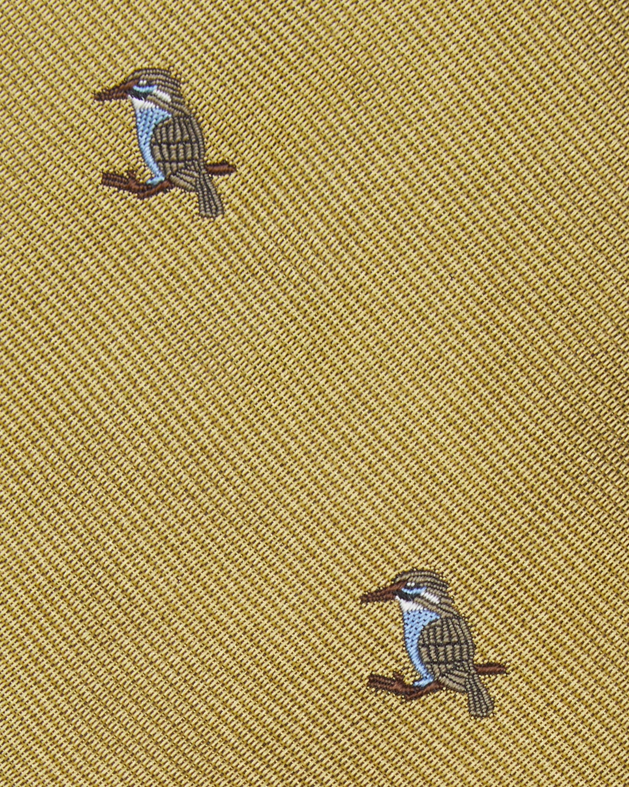 Silk Club Tie in Yellow/Smoke/Sky Kingfisher
