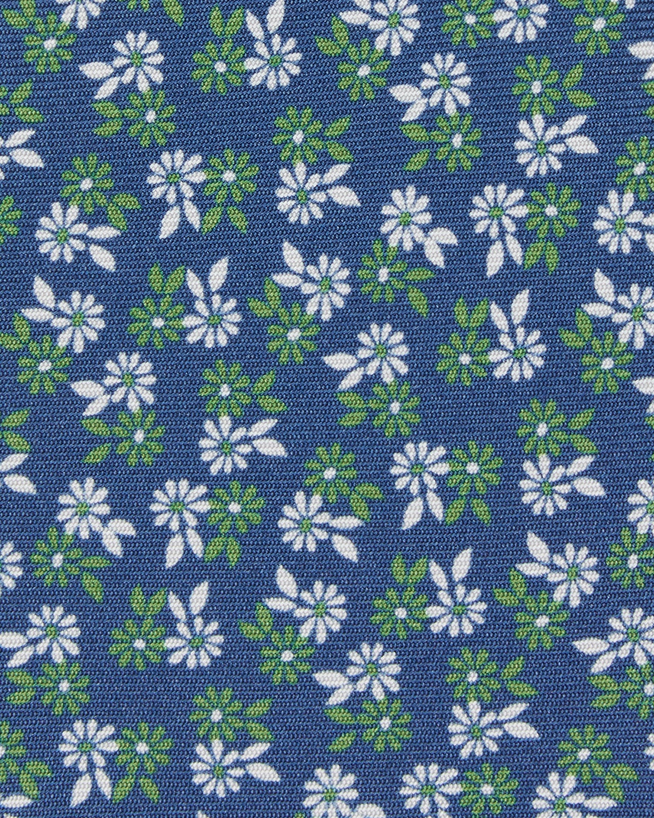 Silk Print Tie in Navy/Green/Chalk Floral