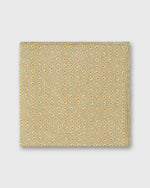 Load image into Gallery viewer, Linen Pocket Square in Pebble/Straw/Orange Foulard
