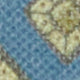 Linen Pocket Square in Blue/Stone Medallion